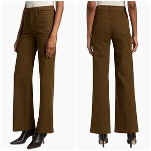 Frame Denim The Refined Wide Leg Jeans in Tree Moss Size 29